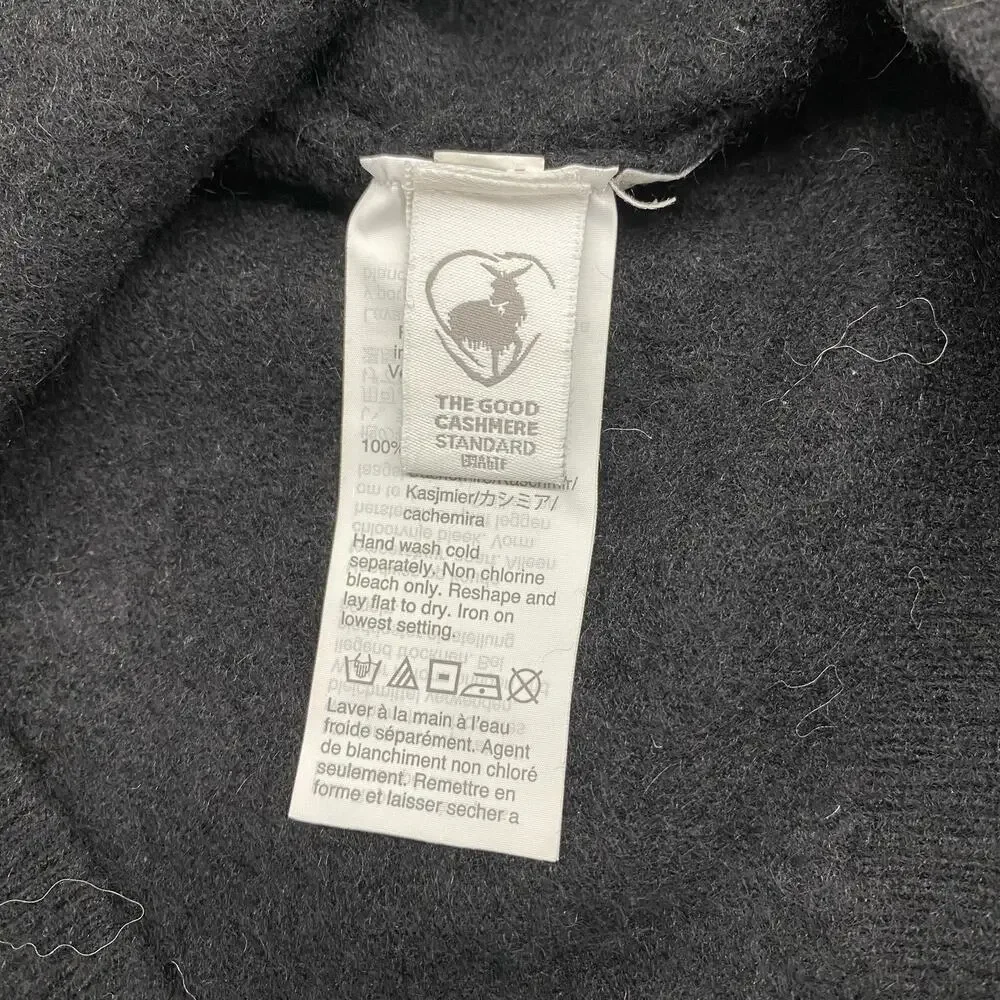 J.Crew 100% Cashmere Black V-Neck Sweater Men’s Medium Luxury Soft Classic Lux